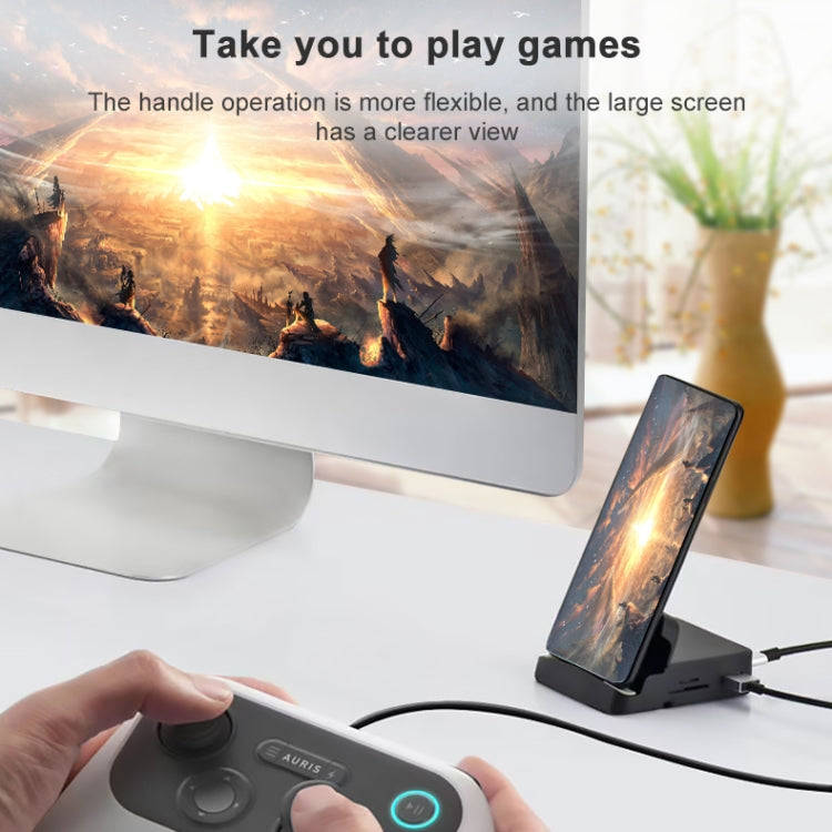 7 In 1 USB-C / Type-C To 2 USB 2.0 + USB 3.0 + 4K HDMI + SD / TF Card Slot + PD USB-C / Type-C Charging Ports Multifunctional HUB Docking Station With Holder - free shipping - PMC Jewellery - Order now!