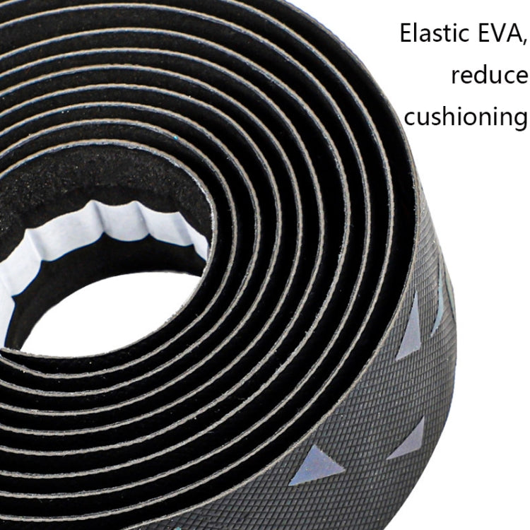 WEST BIKING Bicycle Volorful Handlebar Straps Shock Absorption PU Non-Slip Handlebar Wrap Riding Equipment(Aurora) - Bicycle Grips by WEST BIKING | Online Shopping South Africa | PMc TechLife | Buy Now Pay Later Mobicred
