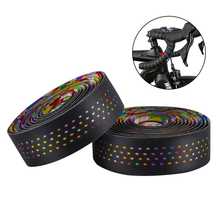 WEST BIKING Bicycle PU Non-Slip Handlebar Strap(Black) - Decorative Accessories by WEST BIKING | Online Shopping South Africa | PMC TechLife | Buy Now Pay Later Mobicred