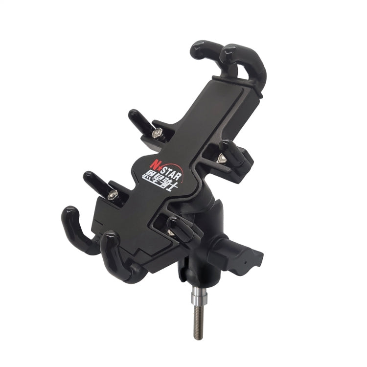 N-STAR NJN001 Motorcycle Bicycle Compatible Mobile Phone Bracket Aluminum Accessories Riding Equipment(With Hollow M8 Ball) - free shipping - PMC TechLife - Order now!