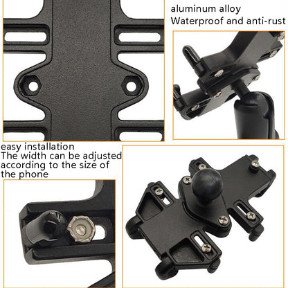 N-STAR NJN001 Motorcycle Bicycle Compatible Mobile Phone Bracket Aluminum Accessories Riding Equipment(With Pump Cover) - Holders by N-STAR | Online Shopping South Africa | PMC Jewellery | Buy Now Pay Later Mobicred