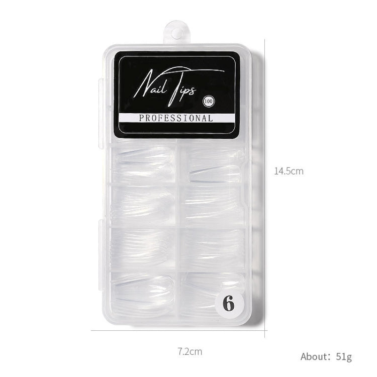 Nail Art Patch Ultra-Thin Seamless Finished Finished Removable Extended Fake Nail Patch(Ballet Transparent) - Nail Stickers by PMC Jewellery | Online Shopping South Africa | PMC Jewellery | Buy Now Pay Later Mobicred