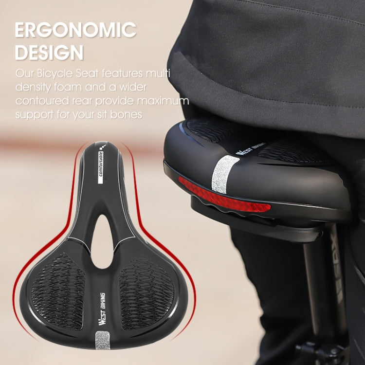 WESTBIKING Mountain Road  Bike Reflective Seat Cushion Soft Comfortable Seat Equipment Accessories, Colour: Casual - Bicycle Saddle by WESTBIKING | Online Shopping South Africa | PMc TechLife | Buy Now Pay Later Mobicred