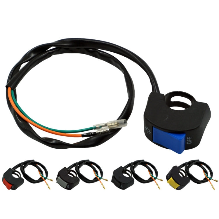 5 PCS Motorcycle Handlebar Tap Switch LED Headlight Break Extinguishing Fire Double Flash Switch(Grey Button) - Electrical System by PMC TechLife | Online Shopping South Africa | PMC TechLife | Buy Now Pay Later Mobicred