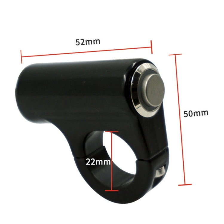 Motorcycle Electric Car Modified Accessories Faucet Handlebar Aluminum Alloy Speaker Large Light Shot Lamp Switch(Blue Light Self-lock Protruding Button 5 Line) - Electrical System by PMC TechLife | Online Shopping South Africa | PMC TechLife | Buy Now Pay Later Mobicred