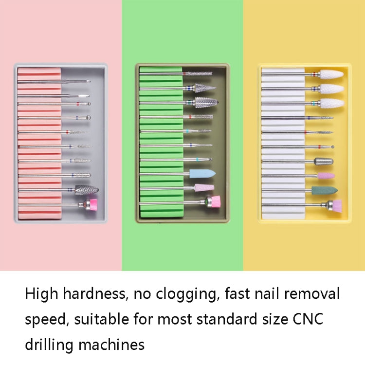 Nail Alloy Tungsten Steel Ceramic Grinding Machine Accessories Nail Grinding Heads Set Polishing Tool, Color Classification: BH-08 - Grinding Tools & Accessories by PMC Jewellery | Online Shopping South Africa | PMC Jewellery | Buy Now Pay Later Mobicred