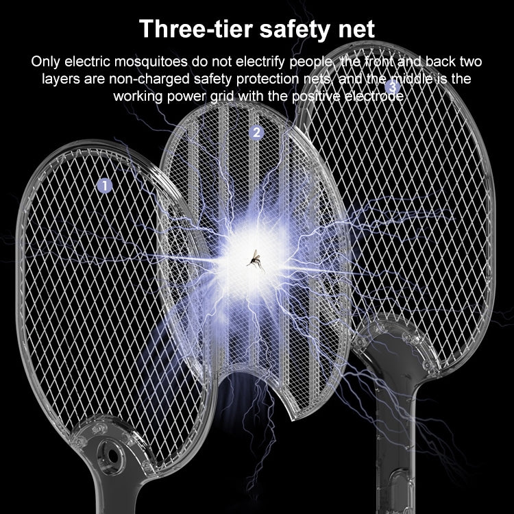 LED Mosquito Swatter USB Mosquito Killer, Colour: White (Without Base) - Fly Swatter by PMC Jewellery | Online Shopping South Africa | PMC Jewellery | Buy Now Pay Later Mobicred