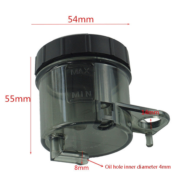 2 PCS Motorcycle Modified Parts Front Brake Oil Liquid Cup Direct Brake Pump Universal Oil Pot(Black) - Motorbike Brakes by PMC TechLife | Online Shopping South Africa | PMC TechLife | Buy Now Pay Later Mobicred