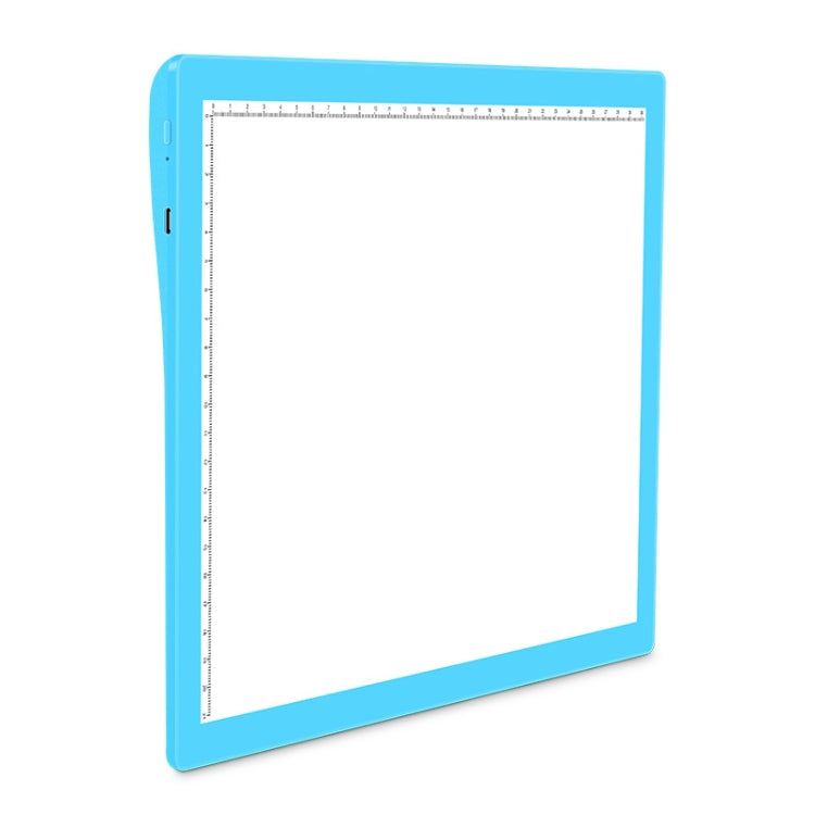 A4-D26  Charging Copy Table Soft Light Eye Protection Edging Copy Board Drawing Board(Blue) -  by PMC Jewellery | Online Shopping South Africa | PMC Jewellery | Buy Now Pay Later Mobicred