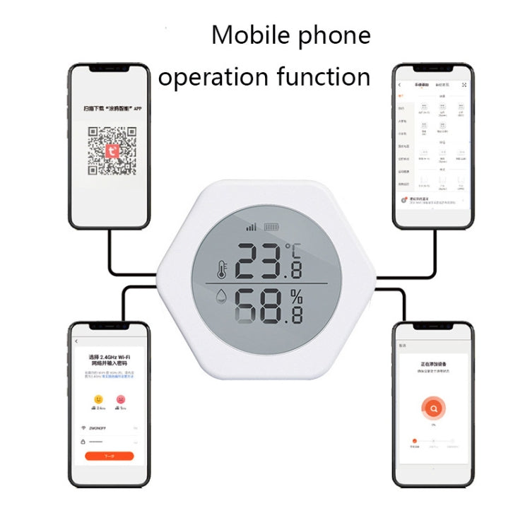 LQ-WS1 Tuya Smart Home Indoor Wireless Control Temperature And Humidity Sensor - Tachometers & Anemometer by PMC Jewellery | Online Shopping South Africa | PMC Jewellery | Buy Now Pay Later Mobicred