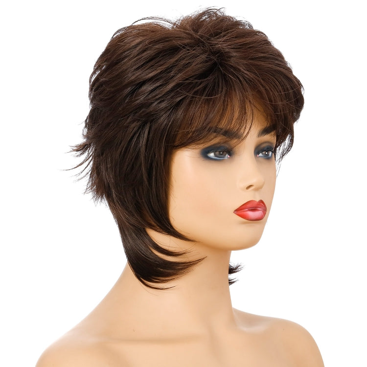 Women Short Hair Wig Full Bangs Chemical Fiber Hair Cover - free shipping - PMC TechLife - Order now!