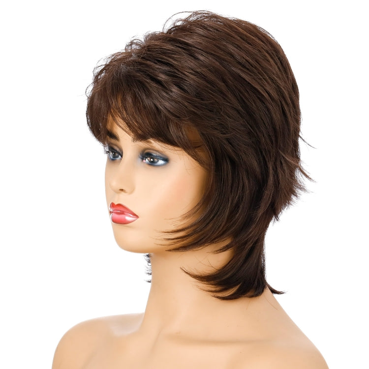 Women Short Hair Wig Full Bangs Chemical Fiber Hair Cover - free shipping - PMC TechLife - Order now!