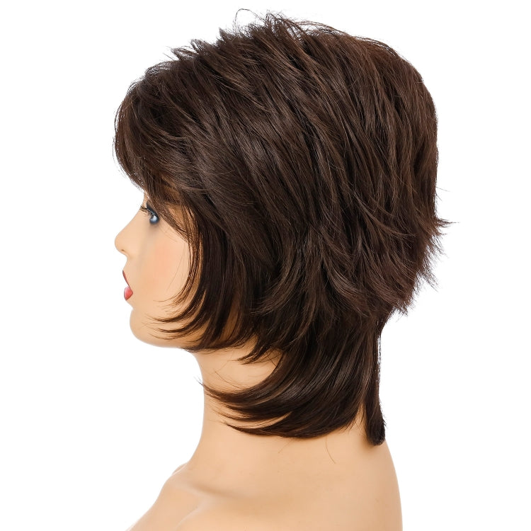 Women Short Hair Wig Full Bangs Chemical Fiber Hair Cover - free shipping - PMC TechLife - Order now!