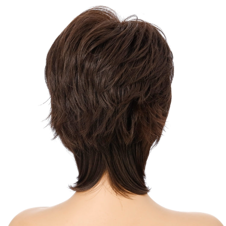 Women Short Hair Wig Full Bangs Chemical Fiber Hair Cover - Wigs by PMC Jewellery | Online Shopping South Africa | PMC Jewellery