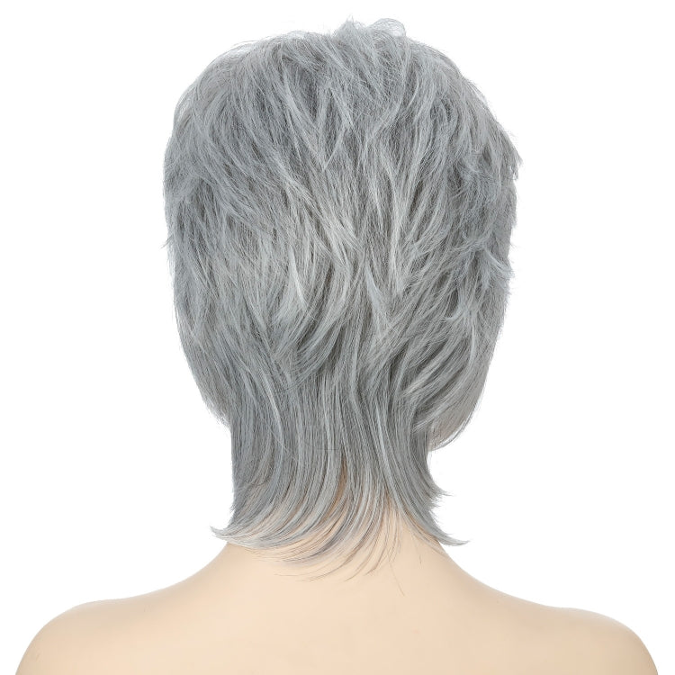Short Hair Female Wigs Fluffy Fiber Set(Silver White) - free shipping - PMC TechLife - Order now!