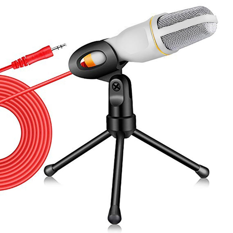 SF-666 Computer Voice Microphone With Adapter Cable Anchor Mobile Phone Video Wired Microphone With Bracketcket, Colour: White - Microphone by PMC Jewellery | Online Shopping South Africa | PMC Jewellery | Buy Now Pay Later Mobicred