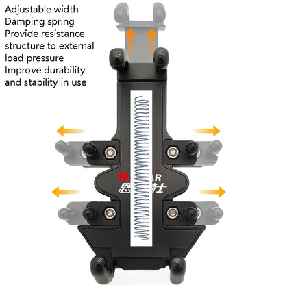 N-STAR Motorcycle Bicycle Composite Version Of Mobile Phone Bracket Multifunctional Accessories Lightweight Riding Equipment(Crooked Ball Head) - Holders by N-STAR | Online Shopping South Africa | PMC Jewellery | Buy Now Pay Later Mobicred