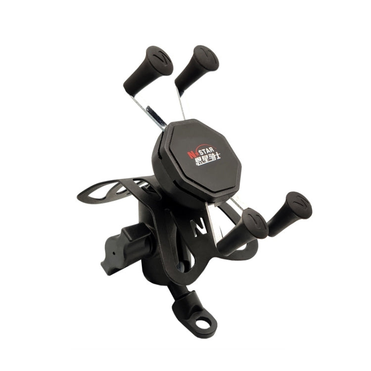 N-STAR N002 Motorcycle Bicycle Mobile Phone Bracket Riding Equipment(Large Tilted Head) - free shipping - PMC TechLife - Order now!