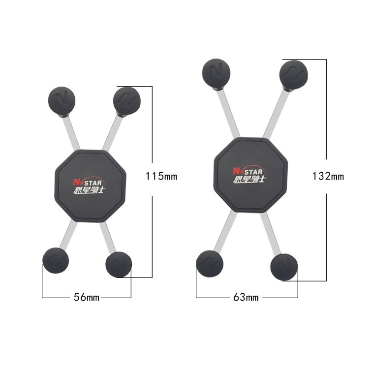 N-STAR N002 Motorcycle Bicycle Mobile Phone Bracket Riding Equipment(Large Tilted Head) - free shipping - PMC TechLife - Order now!