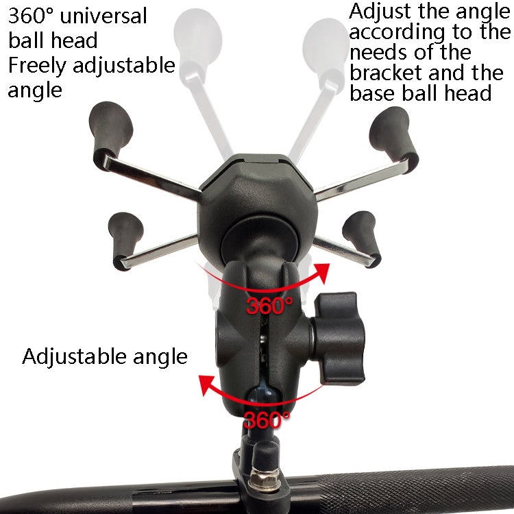 N-STAR N002 Motorcycle Bicycle Mobile Phone Bracket Riding Equipment(Small Tilted Head) - Holders by N-STAR | Online Shopping South Africa | PMC TechLife | Buy Now Pay Later Mobicred