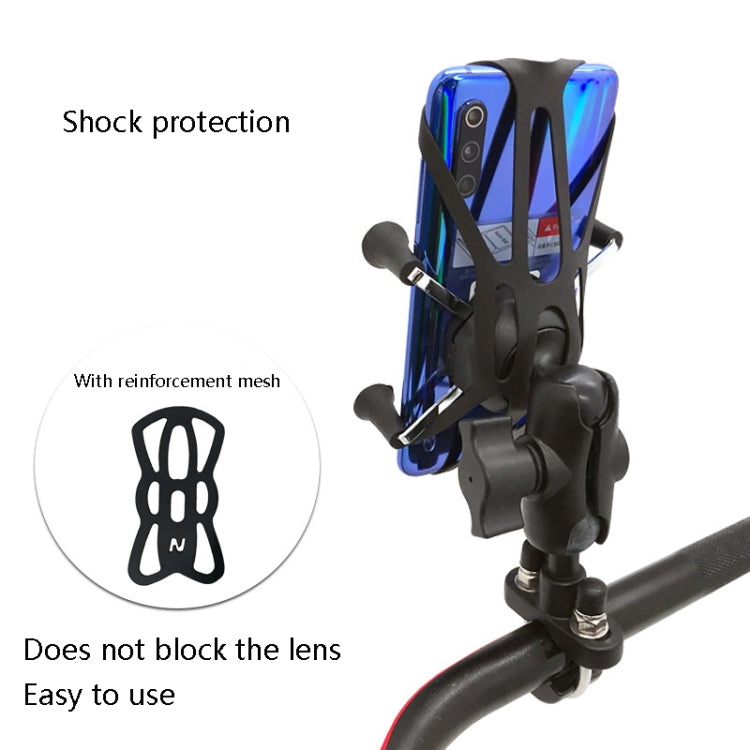 N-STAR N002 Motorcycle Bicycle Mobile Phone Bracket Riding Equipment(Large Tilted Head) - free shipping - PMC TechLife - Order now!