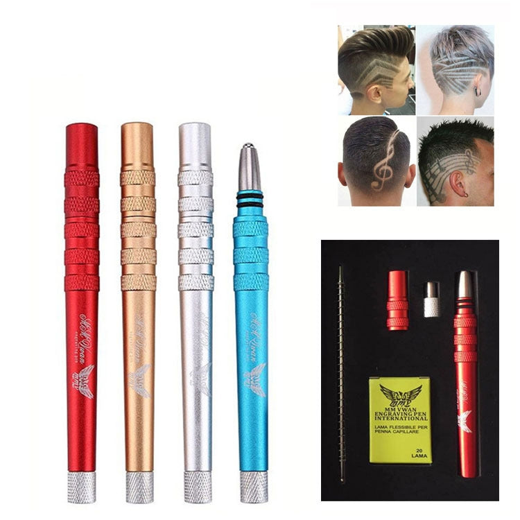 MM VWAN Magic Hairdressing Eyebrow Trimming Engraving Pen Scoring Stainless Steel Razor(Golden) - free shipping - PMC TechLife - Order now!