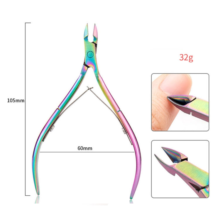 4 In 1 FABIYAN Color Titanium Nail Art Tool Set Dead Skin Shears Steel Push Nail File Pliers - Nail Clipper by PMC Jewellery | Online Shopping South Africa | PMC Jewellery | Buy Now Pay Later Mobicred