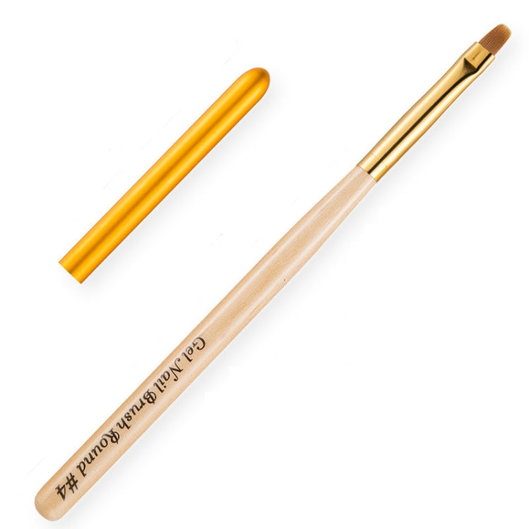 Nail Art Pen Nail Round Head Phototherapy Pen Painted Pen Brush Beauty Brush(Number 4) - free shipping - PMC Jewellery - Order now!