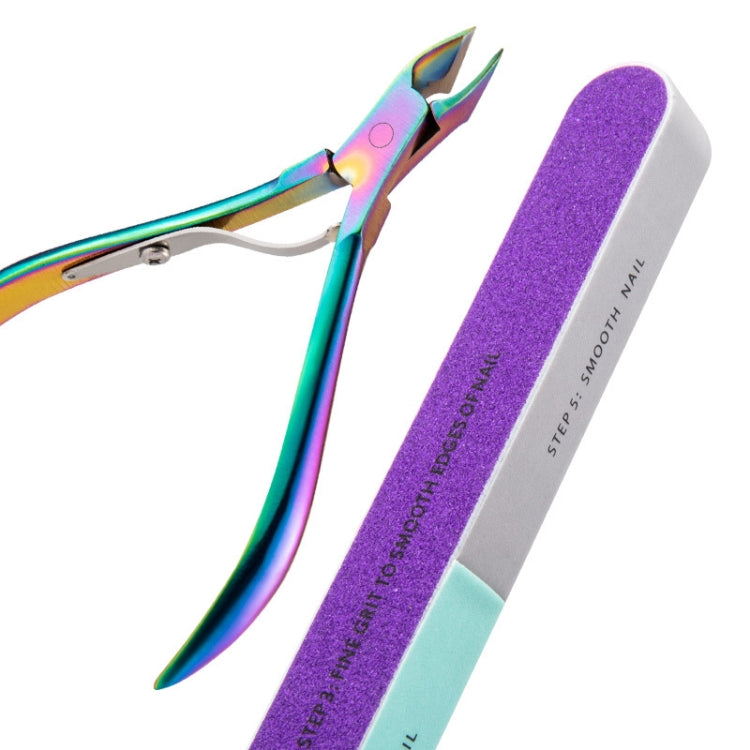 7 in 1 Nail Tools Color Titanium Nail Care Tools(Color Titanium Nude) - Nail Clipper by PMC Jewellery | Online Shopping South Africa | PMC Jewellery | Buy Now Pay Later Mobicred