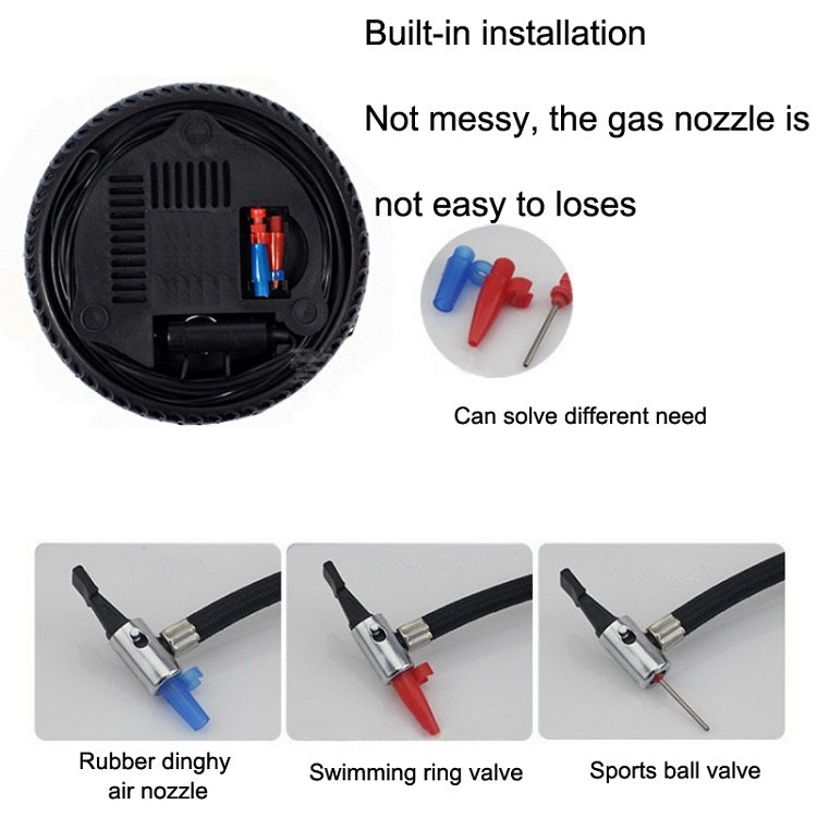 DC12V 12A Car Portable Air Pump Electric Car Tire Pump, Specification��� 16-cylinder Small Motor - free shipping - PMC TechLife - Order now!