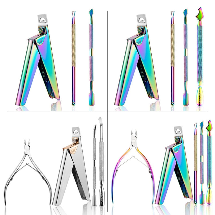 FABIYAN Nail Art Scissors Set Stainless Steel Nail Clippers Dead Skin Scissors Remover Steel Push, Specification: Set 3 - Nail Clipper by FABIYAN | Online Shopping South Africa | PMC Jewellery | Buy Now Pay Later Mobicred