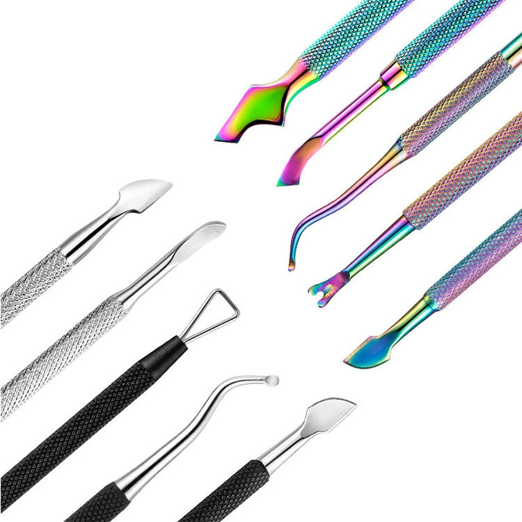 FABIYAN Stainless Steel Dead Skin Shear Steel Push Nail Art Tool Set, Specification: Set 2 - Nail Clipper by PMC Jewellery | Online Shopping South Africa | PMC Jewellery | Buy Now Pay Later Mobicred