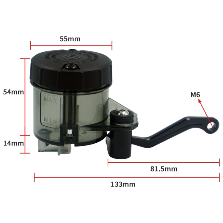 Motorcycle Modified Fittings Front Brake Oil Liquid Oil Cup Direct Pump Large Capacity Universal Oil Pot(Transparent) - Motorbike Brakes by PMC TechLife | Online Shopping South Africa | PMC TechLife | Buy Now Pay Later Mobicred