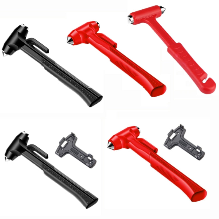 Car Safety Life-Saving Hammer Car Emergency Multifunctional Window Breaker, Colour: Deluxed Red With Fixed Rack - Emergency Hammer by PMC TechLife | Online Shopping South Africa | PMC TechLife | Buy Now Pay Later Mobicred