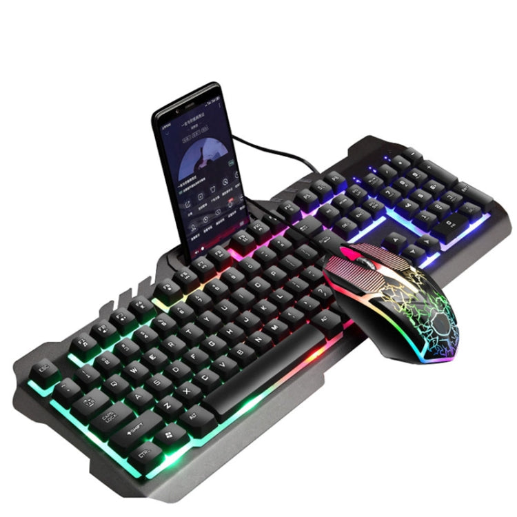 LIMEIDE T21 104Keys Wired Gaming Backlit Computer Manipulator Keyboard and Mouse Set, Cable Length: 1.4 m(White) - free shipping - PMC Jewellery - Order now!
