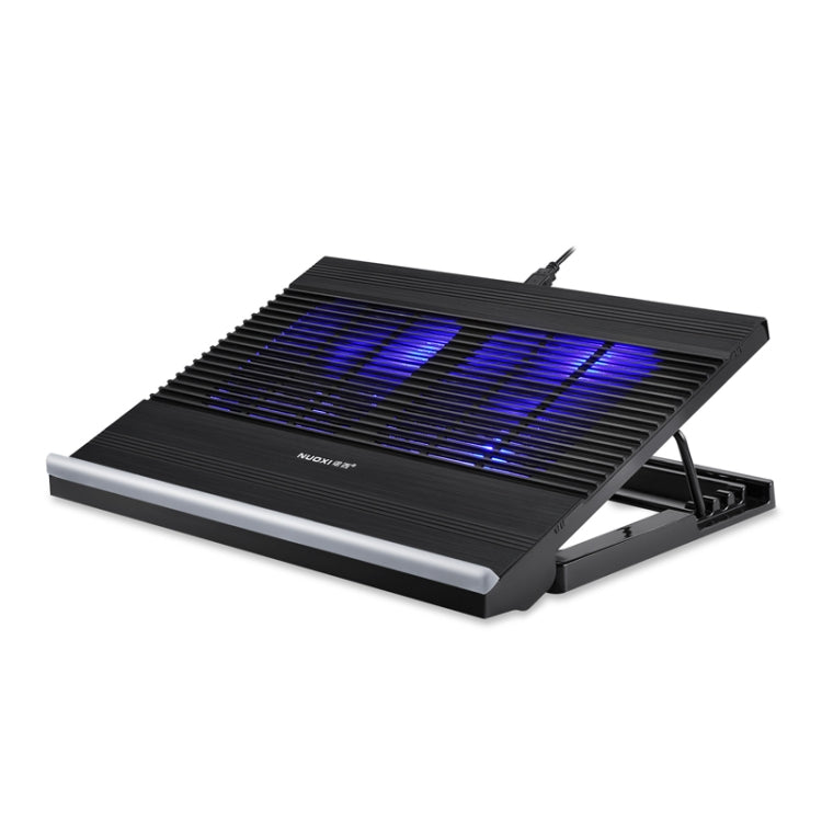 NUOXI T10 Laptop Radiator Multi-File Adjustment Aluminum Alloy Bracket(Black) - Cooling Pads by NUOXI | Online Shopping South Africa | PMC Jewellery | Buy Now Pay Later Mobicred