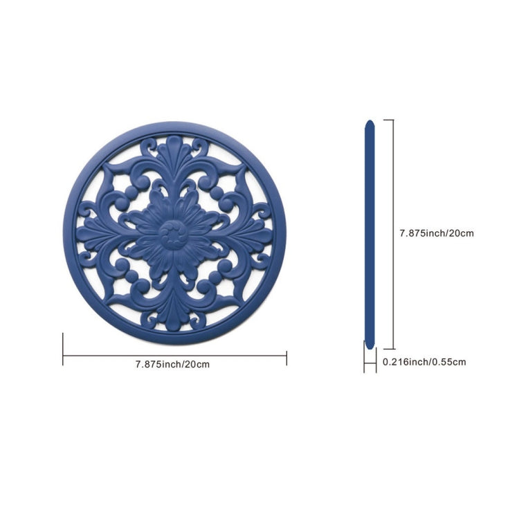 3 in 1 Hollow Flower Silicone Heat Insulation Pad Anti-Scalding Pot Bowl Pad Set(Blue) - Insulation by PMC TechLife | Online Shopping South Africa | PMC TechLife | Buy Now Pay Later Mobicred