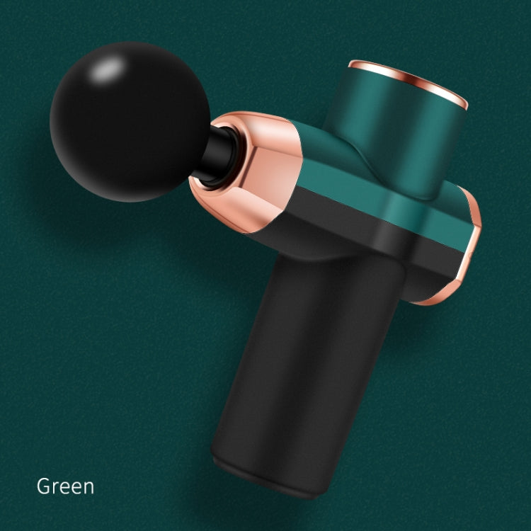 12V Mini Fascia Gun  Electrical Muscle Relax Massage Gun(Black Green) - free shipping - PMC TechLife - Order now!