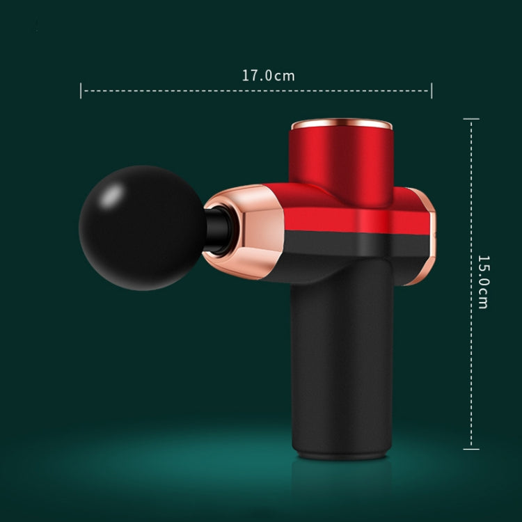 12V Mini Fascia Gun  Electrical Muscle Relax Massage Gun(Black Red) - free shipping - PMC TechLife - Order now!