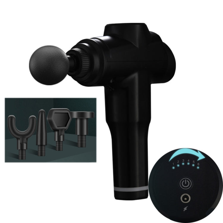 Muscles Relax Massager Portable Fitness Equipment Fascia Gun, Specification: 6206 6 Gears Black(EU Plug) - free shipping - PMC TechLife - Order now!