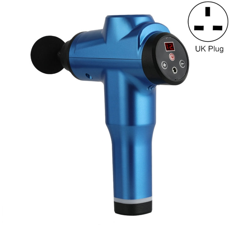 Muscles Relax Massager Portable Fitness Equipment Fascia Gun, Specification: 6212 12 Gears Blue(UK Plug) - free shipping - PMC TechLife - Order now!