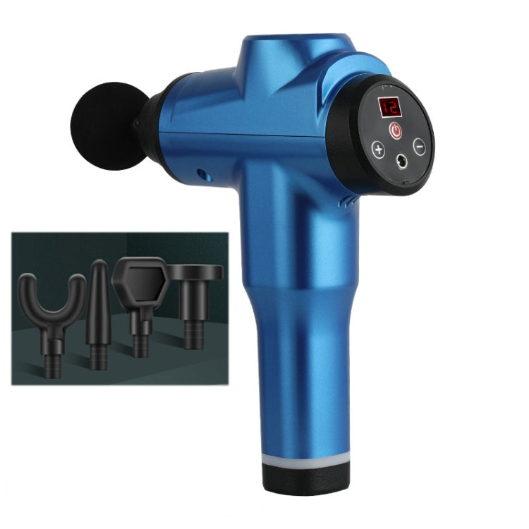 Muscles Relax Massager Portable Fitness Equipment Fascia Gun, Specification: 6212 12 Gears Blue(AU Plug) - free shipping - PMC TechLife - Order now!