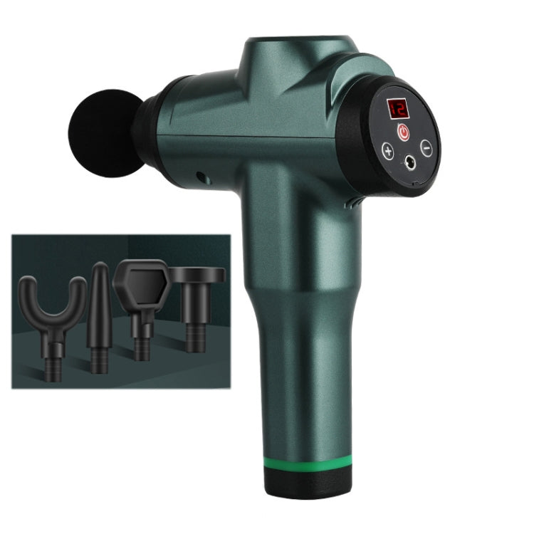 Muscles Relax Massager Portable Fitness Equipment Fascia Gun, Specification: 6212 12 Gears Green(US Plug) - free shipping - PMC TechLife - Order now!