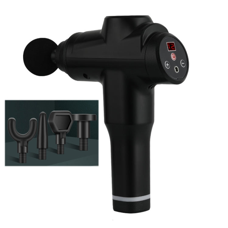 Muscles Relax Massager Portable Fitness Equipment Fascia Gun, Specification: 6212 12 Gears Black(AU Plug) - free shipping - PMC TechLife - Order now!