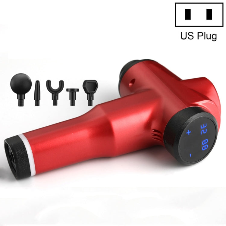 Muscles Relax Massager Portable Fitness Equipment Fascia Gun, Specification: 6232 32 Gears Red(US Plug) - free shipping - PMC TechLife - Order now!