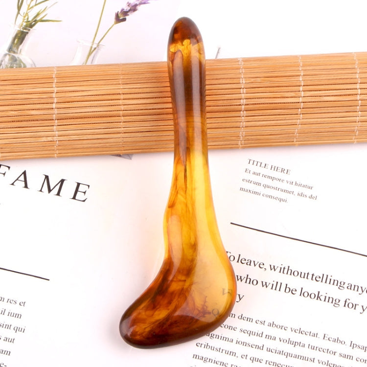 Resin Scraping Sheet Massage Facial Tendon Stick Beauty Salon Shave Board Acupuncture Pen, Color Classification: Amber Relaxing Stick - free shipping - PMC TechLife - Order now!