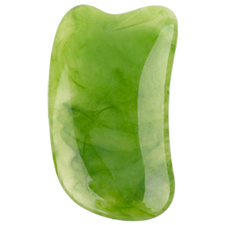 Resin Scraping Sheet Massage Facial Tendon Stick Beauty Salon Shave Board Acupuncture Pen, Color Classification: Emerald Green Triangle - free shipping - PMC TechLife - Order now!