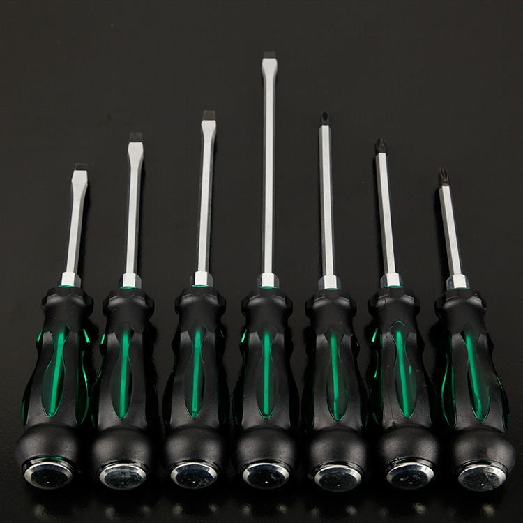 7 PCS / Set Knocking Screwdriver Oil-Resistant Through-Core Screwdriver Home Auto Repair Screwdriver, Color Random Deilvery - Screwdriver Tools by PMC TechLife | Online Shopping South Africa | PMC TechLife | Buy Now Pay Later Mobicred