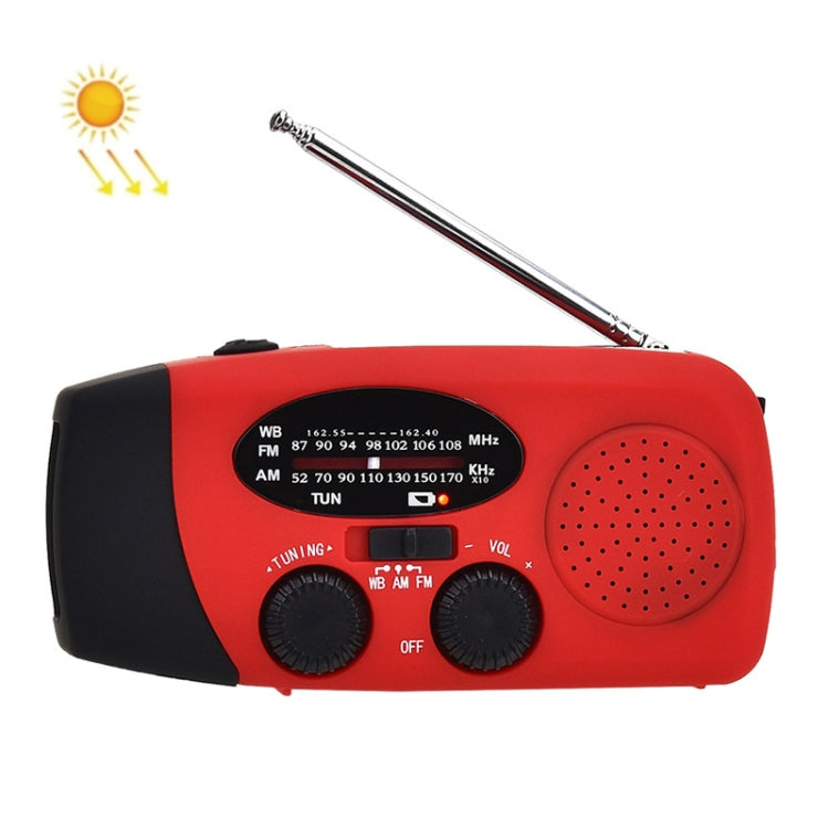 HRD-902 Multifunctional Hand Crank Solar Power LED Flashlight Emergency  Alarm FM Radio - Radio Player by PMC Jewellery | Online Shopping South Africa | PMC Jewellery | Buy Now Pay Later Mobicred