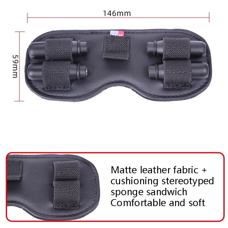 Sunnylife FV-Q9307 For DJI FPV Flight Glasses V2 Protective Cover Dust Shading Storage Mat(Black) -  by Sunnylife | Online Shopping South Africa | PMC TechLife | Buy Now Pay Later Mobicred